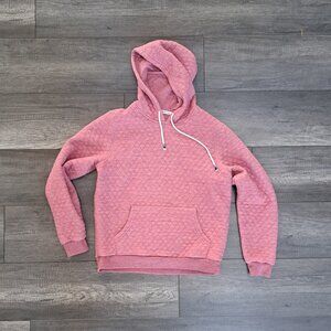Marine Layer Corbet pink heather quilted hoodie